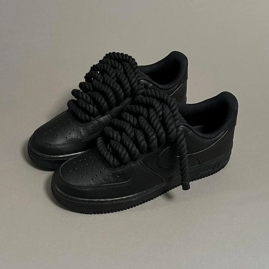 Nike Air Force 1 Black “Ropes Laces”