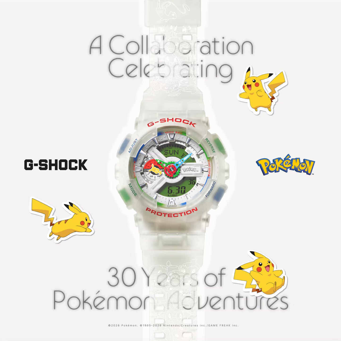 Casio G-Shock x Pokémon GA-110PKM-7AER