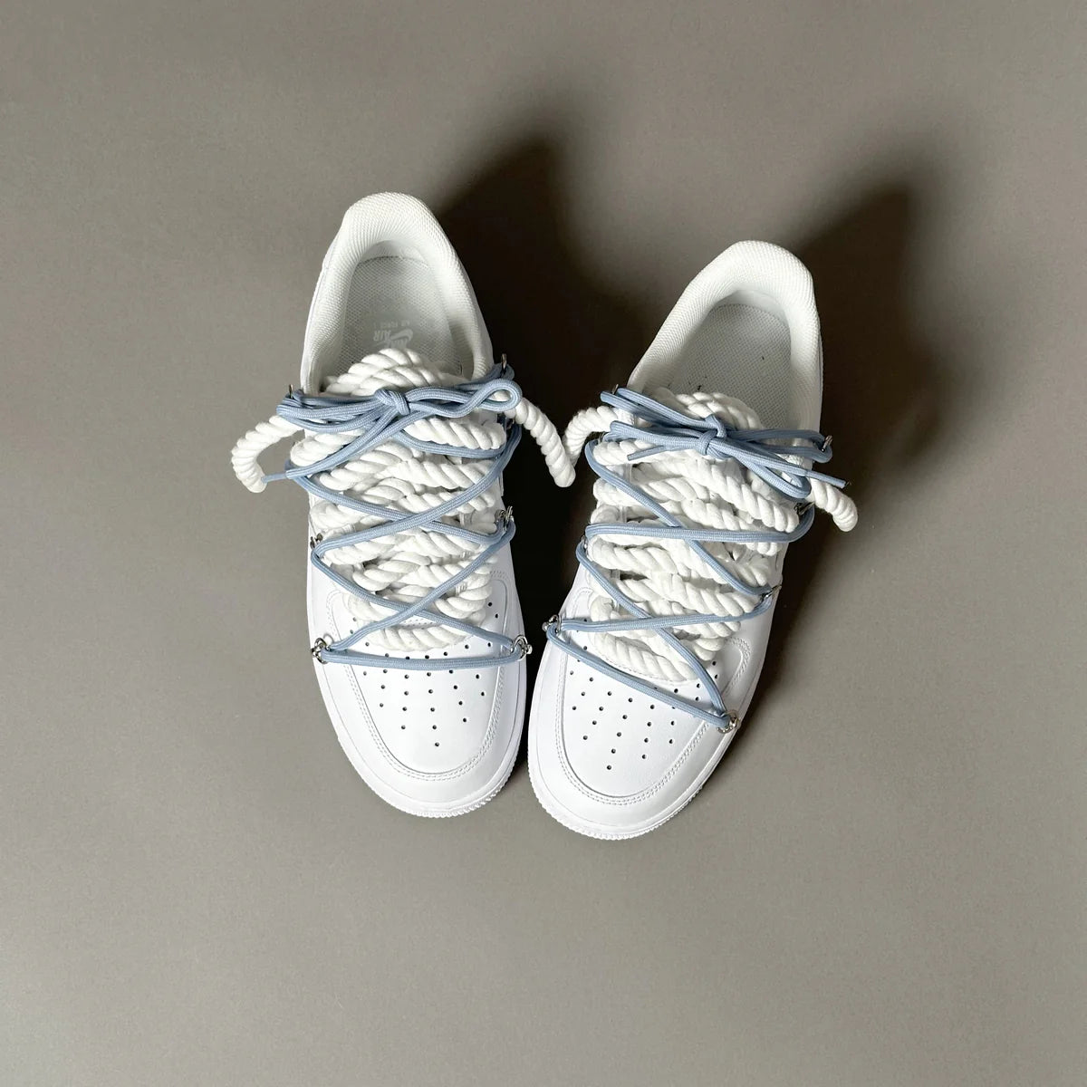 Nike Air Force 1 White Elastic Ropes Laces