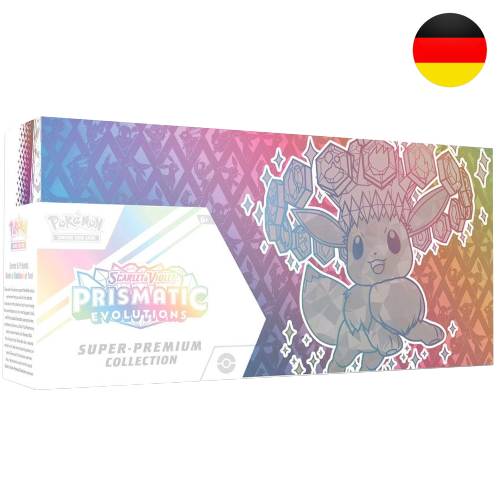 Pokémon TCG Karmesin & Purpur Prismatiche Entwicklungen Super Premium Kollektion