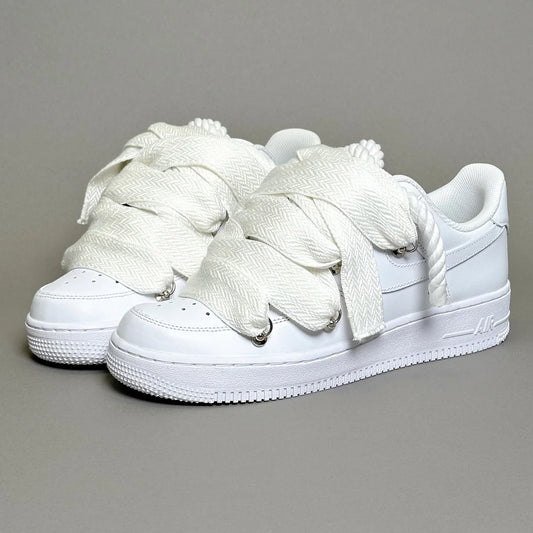 Nike Air Force 1 White Ropes Lanvin Laces