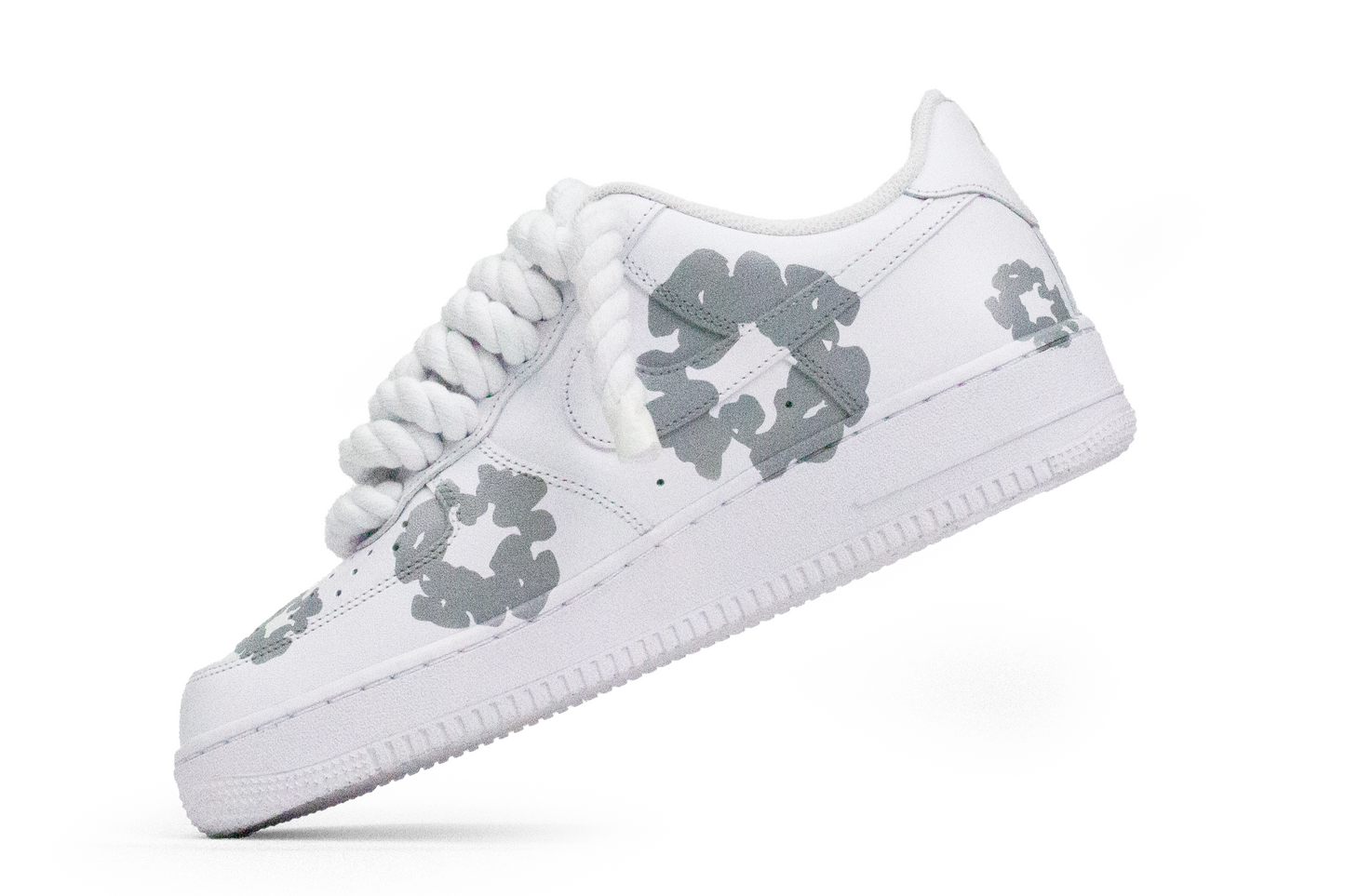 Nike Air force 1 White Ropes Laces Denim Tears