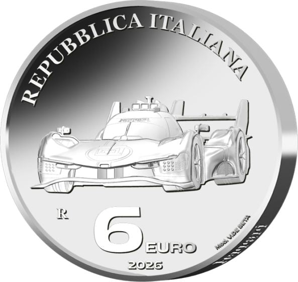 6 Euro Ferrari Trittico Monete Argento