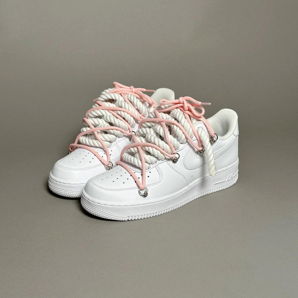 Nike Air Force 1 White Elastic Ropes Laces