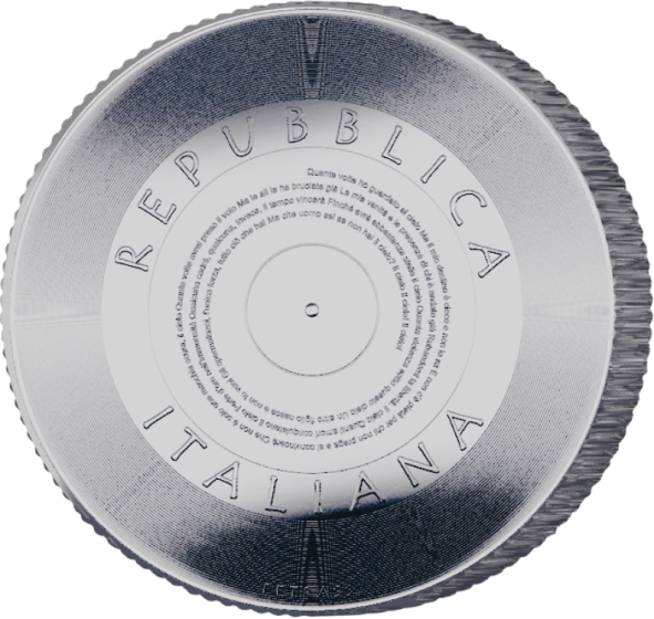 5 Euro argento Il Cielo Renato Zero 2025 retro moneta