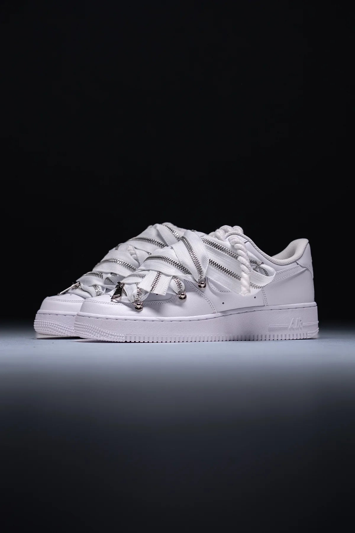 Nike Air Force 1 White Ropes Zip Laces
