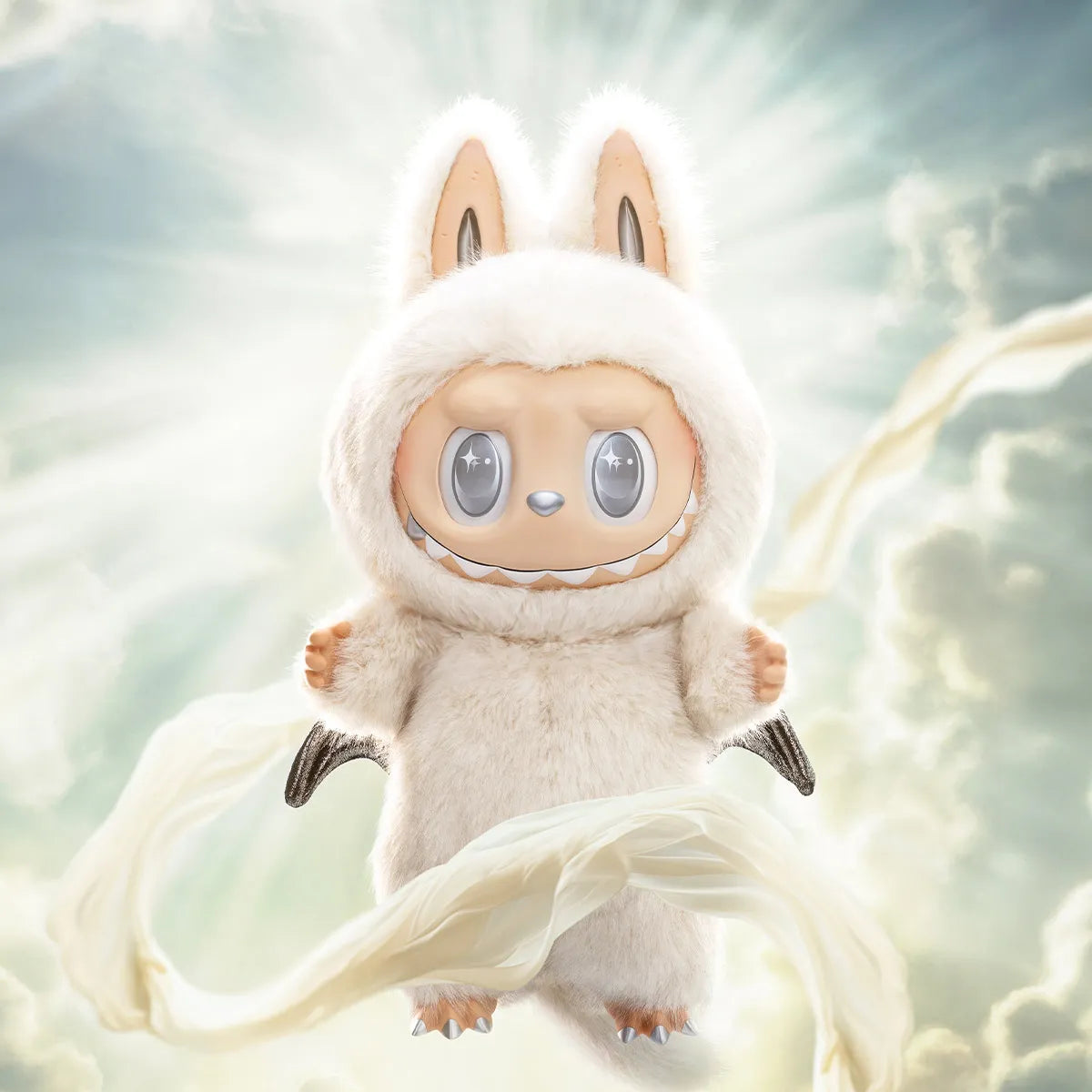 THE MONSTERS – Zimomo Labubu Angel in Clouds Vinyl Face Doll