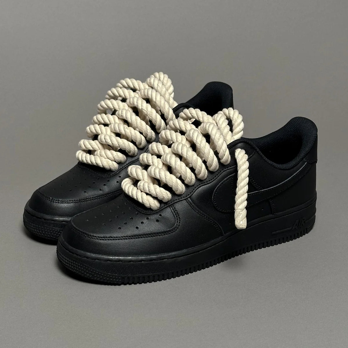 Nike Air Force 1 Black “Ropes Laces”