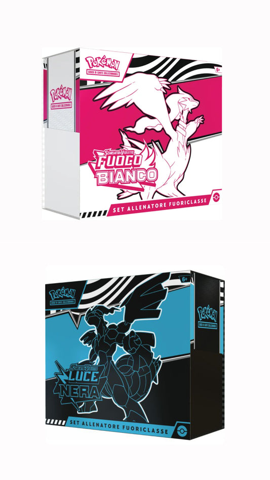 Bundle Pokémon GCC Set Allenatore Fuoriclasse – Nero e Bianco: Luce Nera + Fuoco Bianco - Lingua Italiana