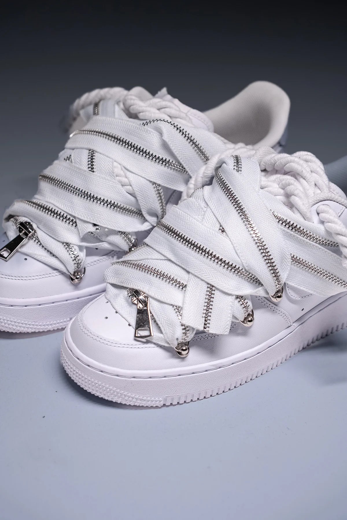 Nike Air Force 1 White Ropes Zip Laces