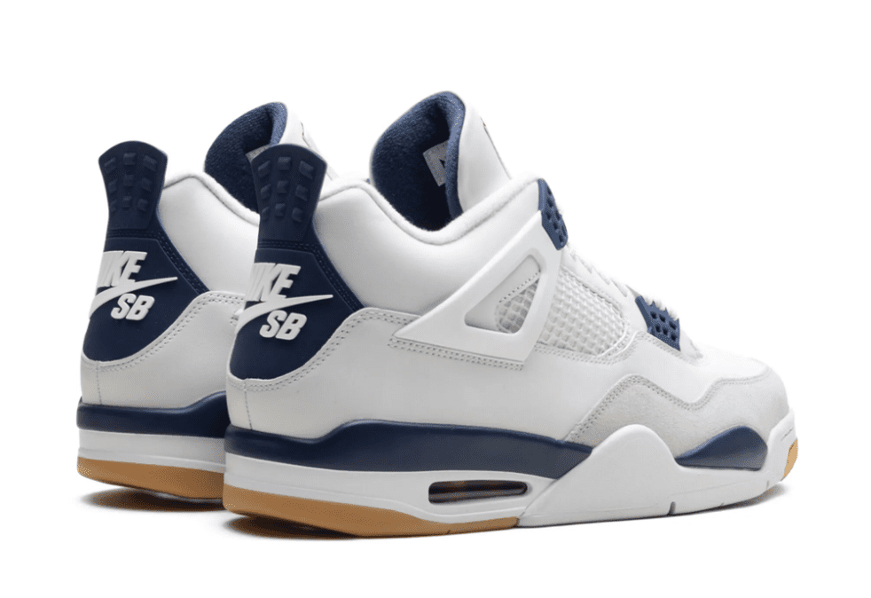 Jordan 4 Retro SB Blu Navy SR5415-100 vista posteriore destra