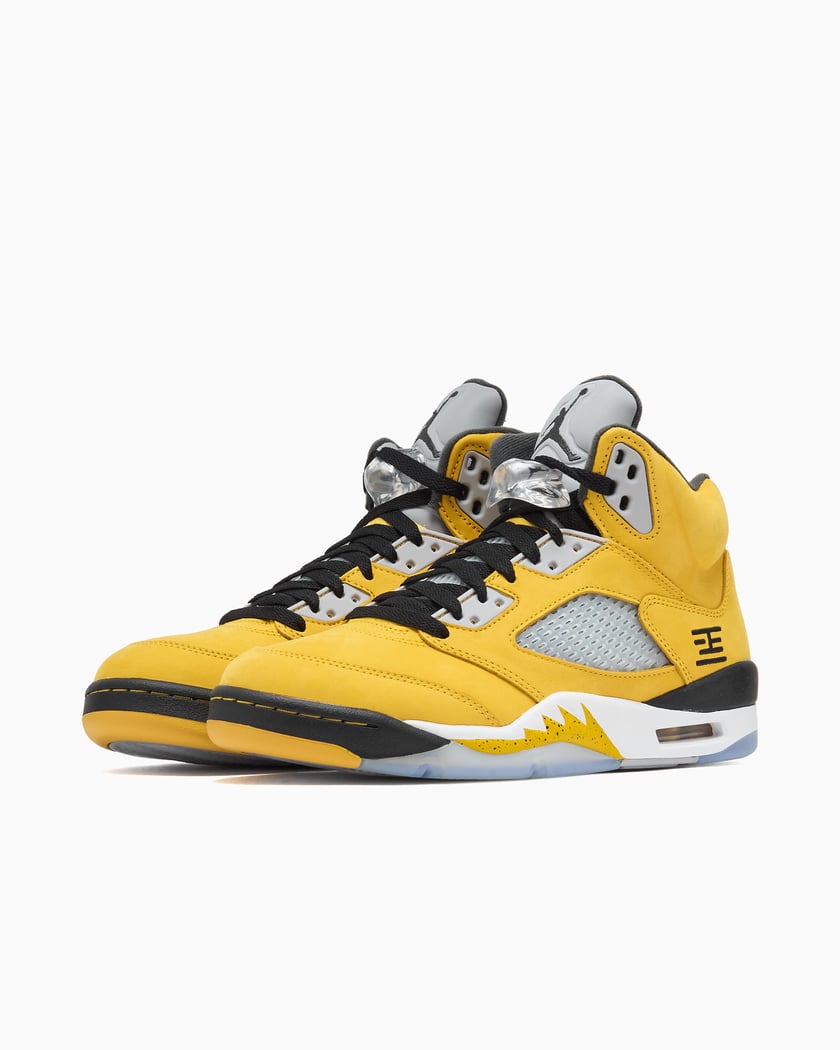 Air Jordan 5 Retro Tokyo 23 Varsity Maize vista laterale sinistra