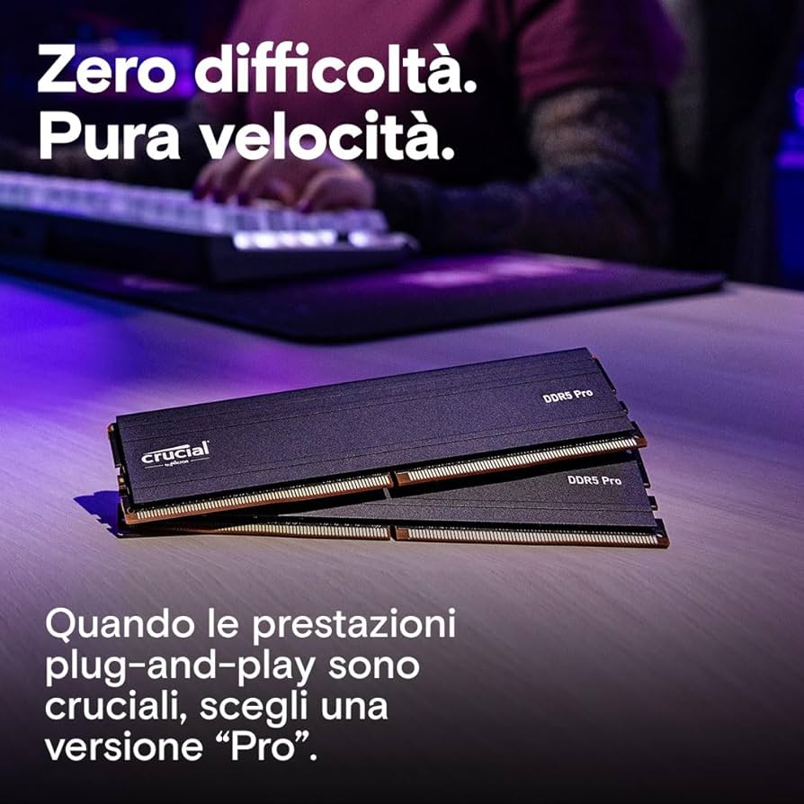 Plug & Play RAM Crucial DDR5 6000MHz CL48