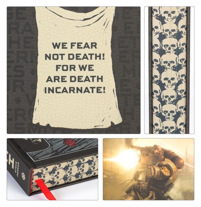 Close-up of Deathwatch Special Edition Warhammer book cover