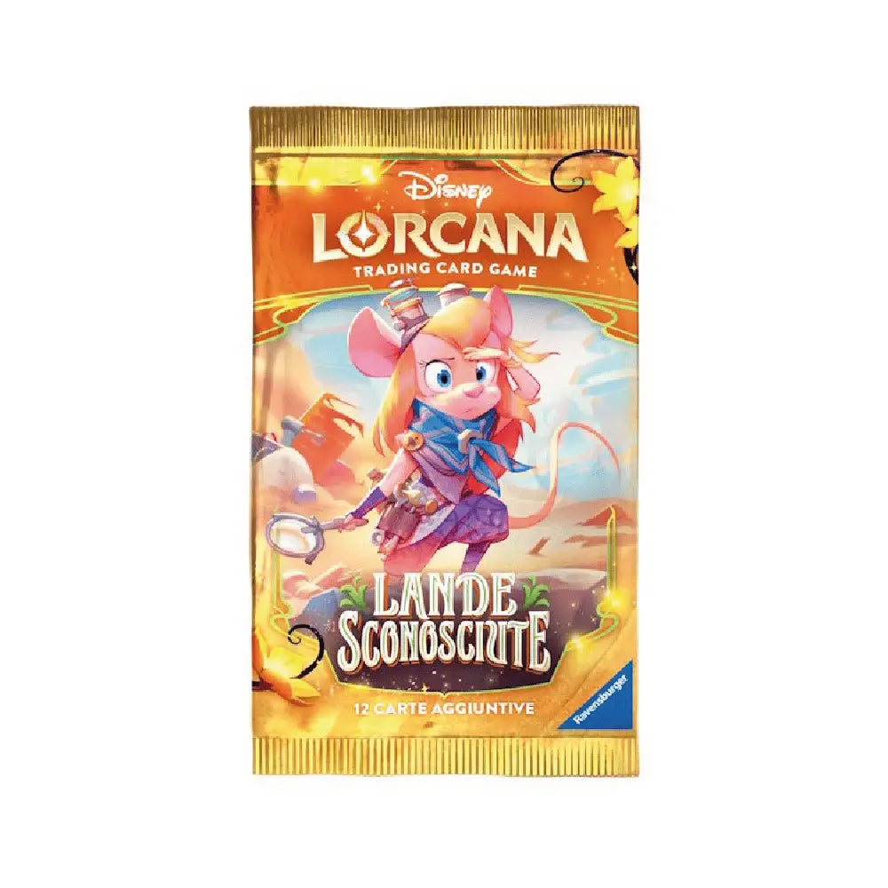 Fronte Disney Lorcana Lande Sconosciute Booster ITA