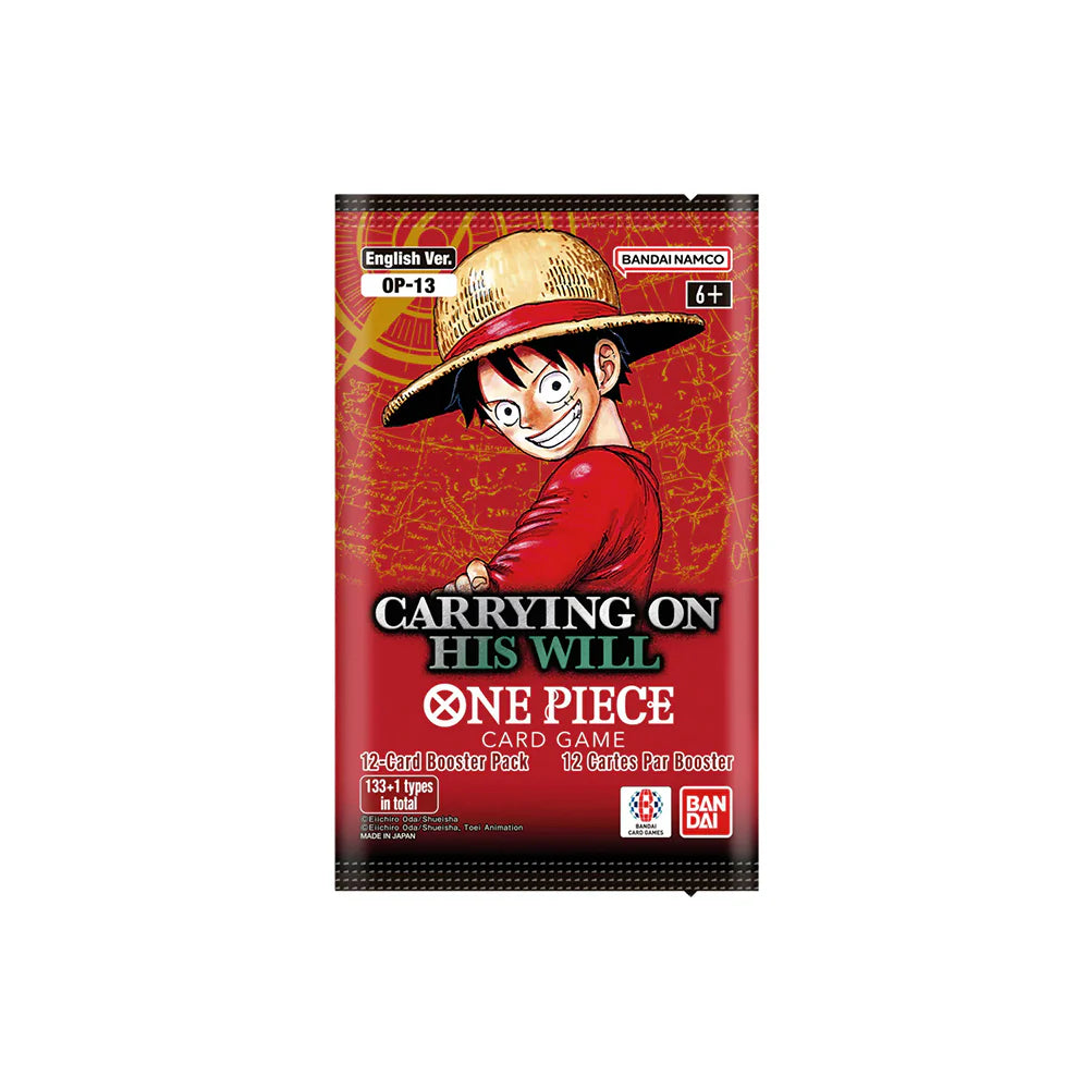 One Piece OP-13 Carrying On His Will booster pack design detail