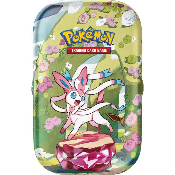 Mini Tin Pokémon Scarlatto & Violetto Evoluzioni Prismatiche Sylveon