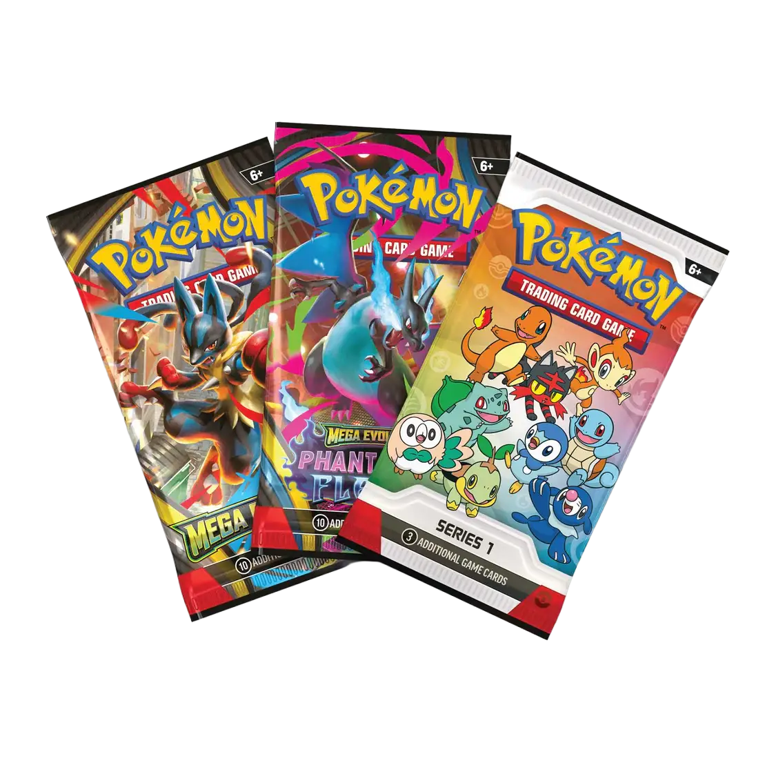 Pokémon TCG booster packs included in First Partner Pokémon illustration collection
