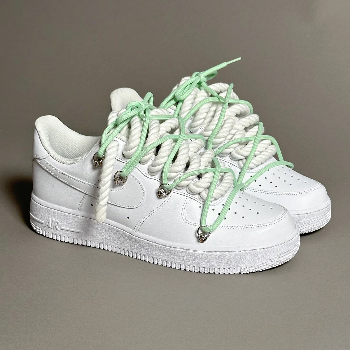 Nike Air Force 1 White Elastic Ropes Laces