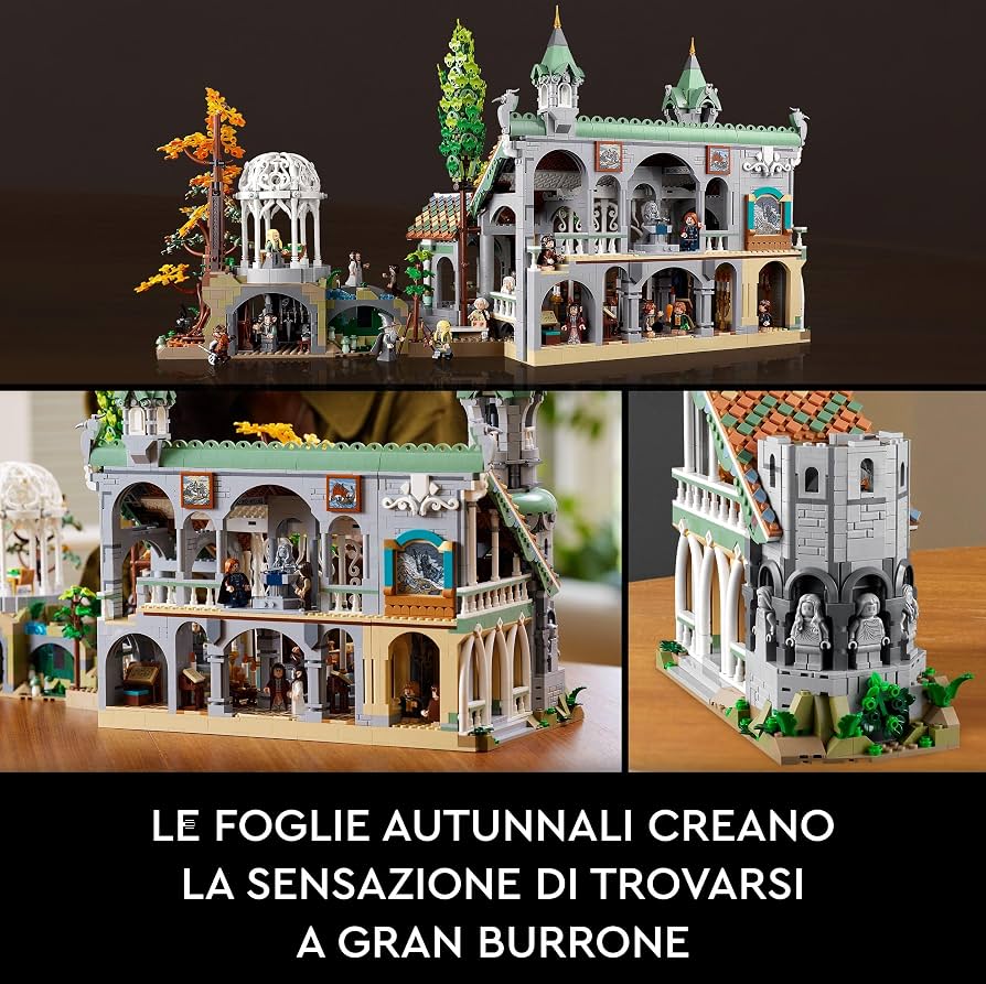 LEGO Icons 10316 The Lord of the Rings: Rivendell – Gran Burrone
