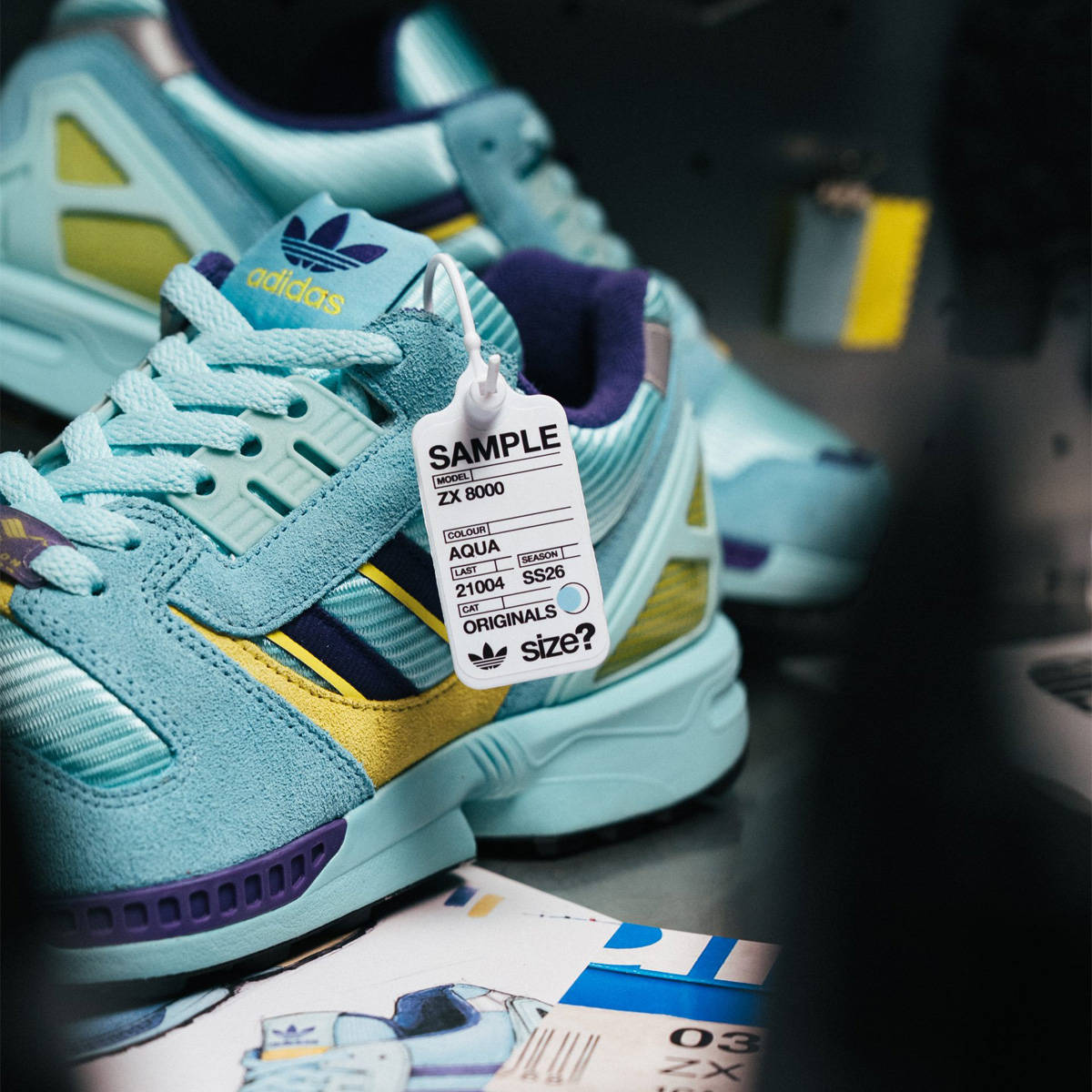 adidas ZX 8000 Archive Proto Aqua – size? Exclusive