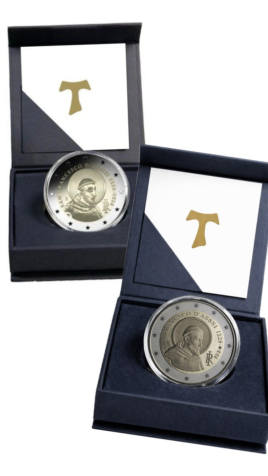 Set Cofanetto ufficiale moneta 2 Euro San Francesco d’Assisi 2026
