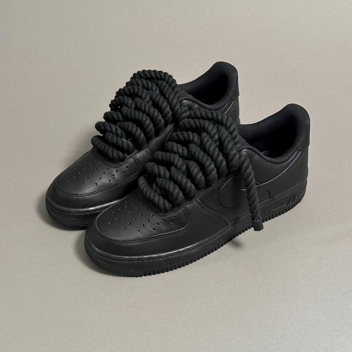 Nike Air Force 1 Black “Ropes Laces”