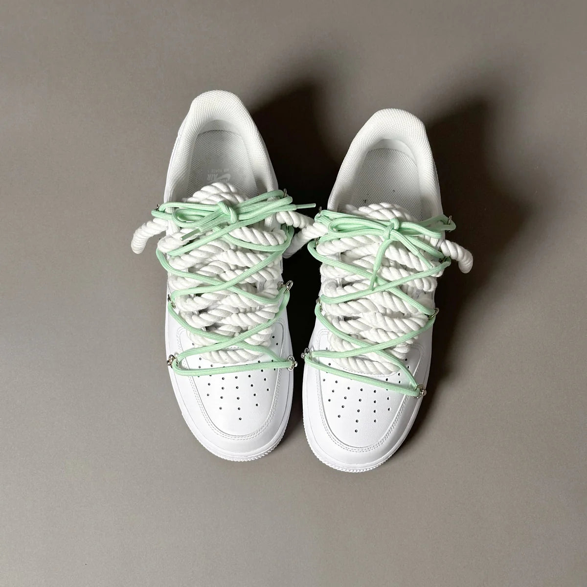 Nike Air Force 1 White Elastic Ropes Laces