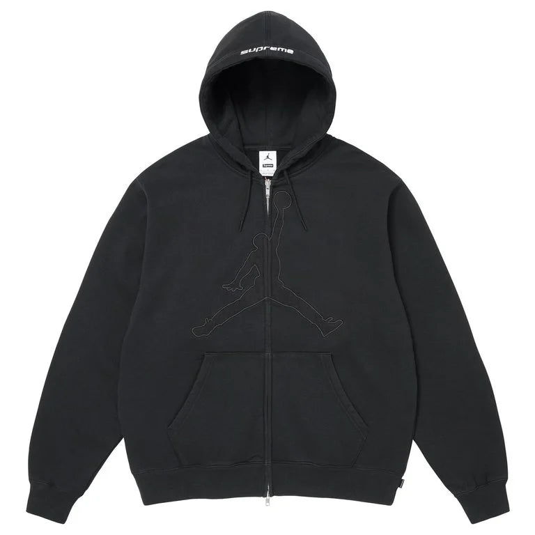 Supreme x Jordan Zip Up Hooded Sweatshirt
