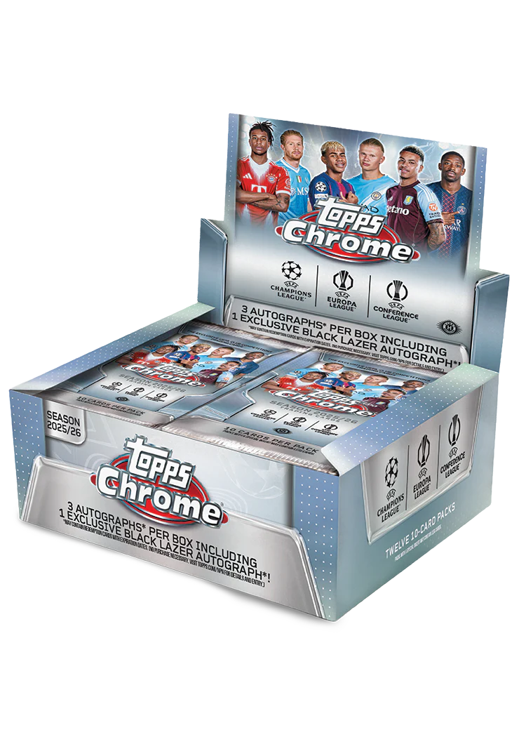Topps Chrome UEFA Club Competitions 2025-26 Jumbo Box