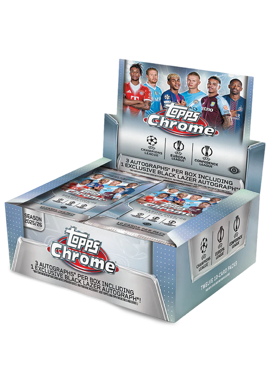 Topps Chrome UEFA Club Competitions 2025-26 Jumbo Box