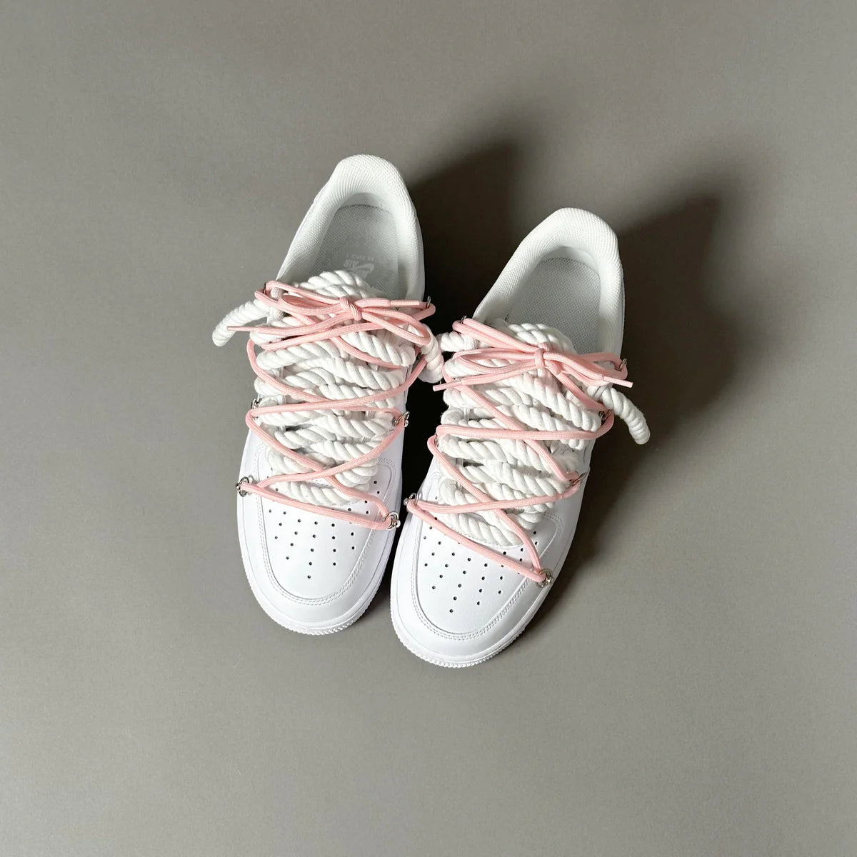 Nike Air Force 1 White Elastic Ropes Laces