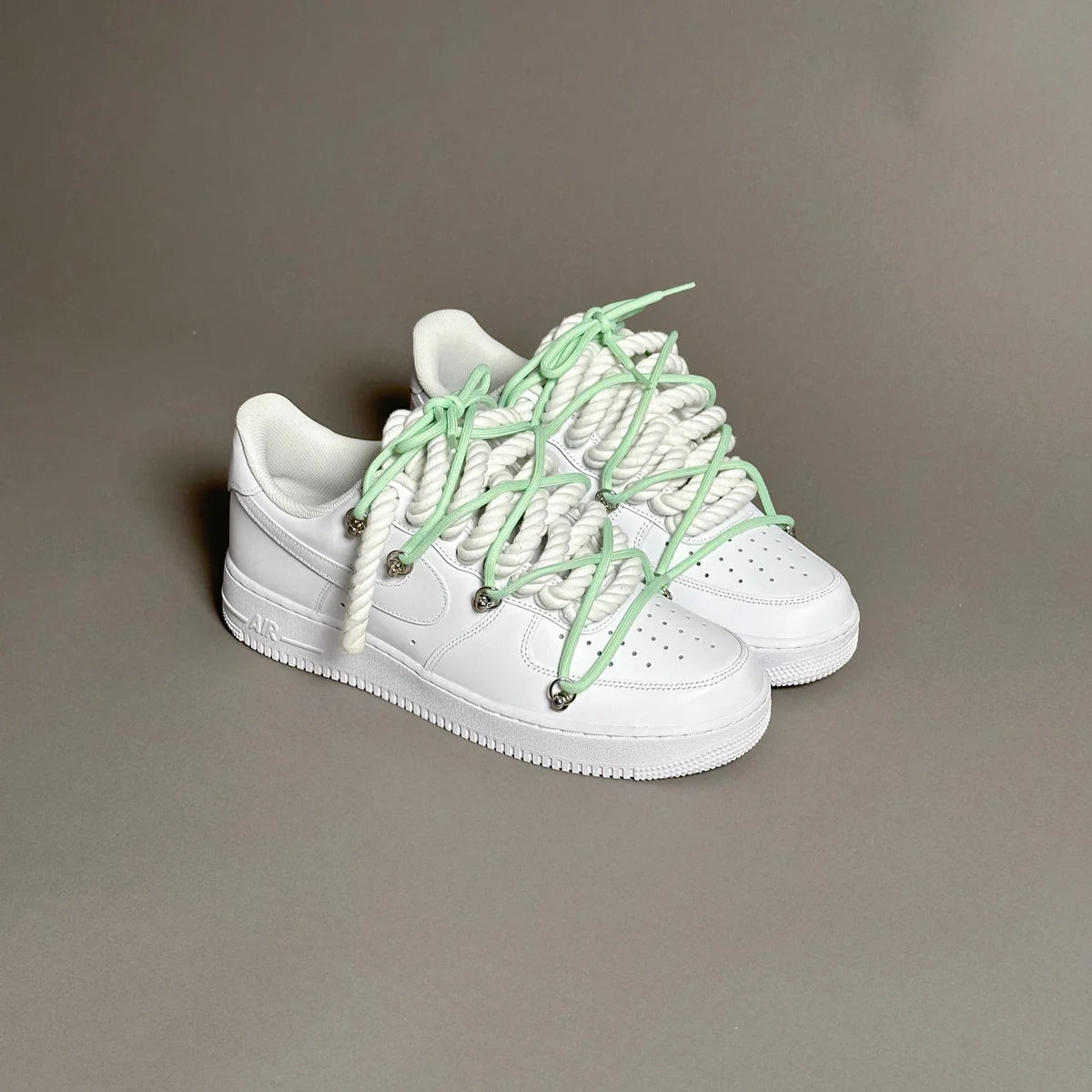 Nike Air Force 1 White Elastic Ropes Laces