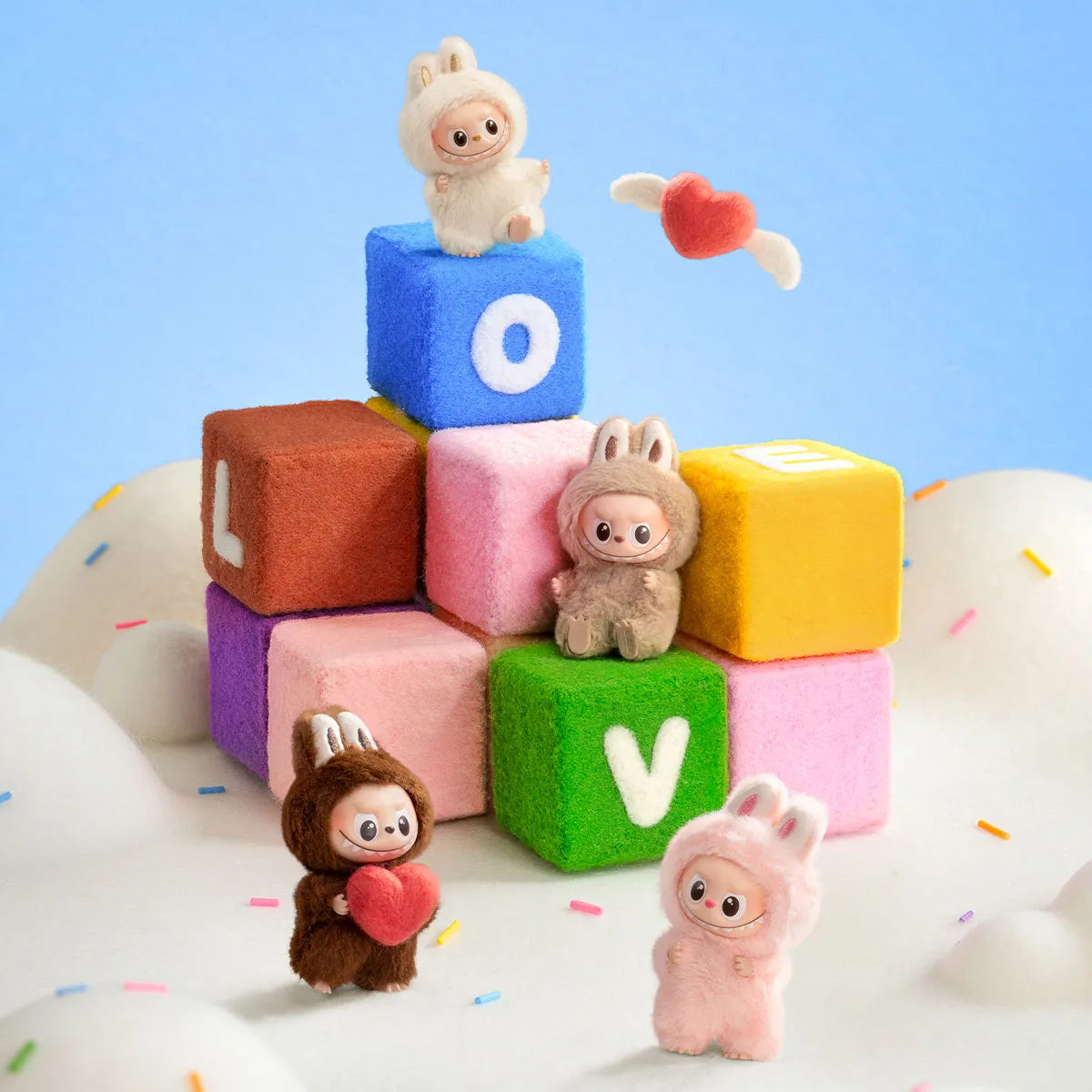 Popmart The Monsters - Labubu PIN FOR LOVE SERIES - Vinyl Plush Pendant Blind Box