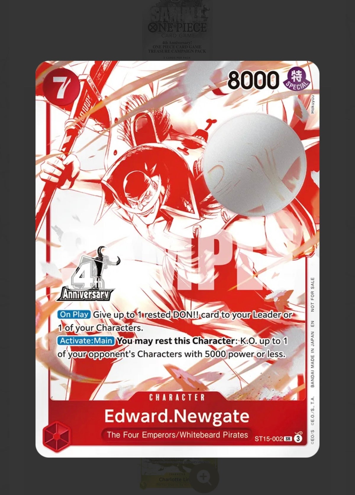 One Piece 4th Anniversary Four Emperors Treasure Pack (ENG)