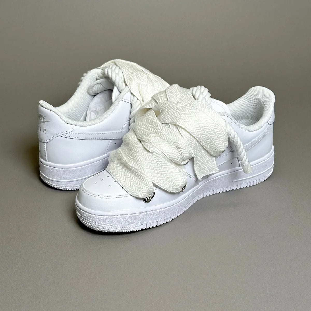 Nike Air Force 1 White Ropes Lanvin Laces