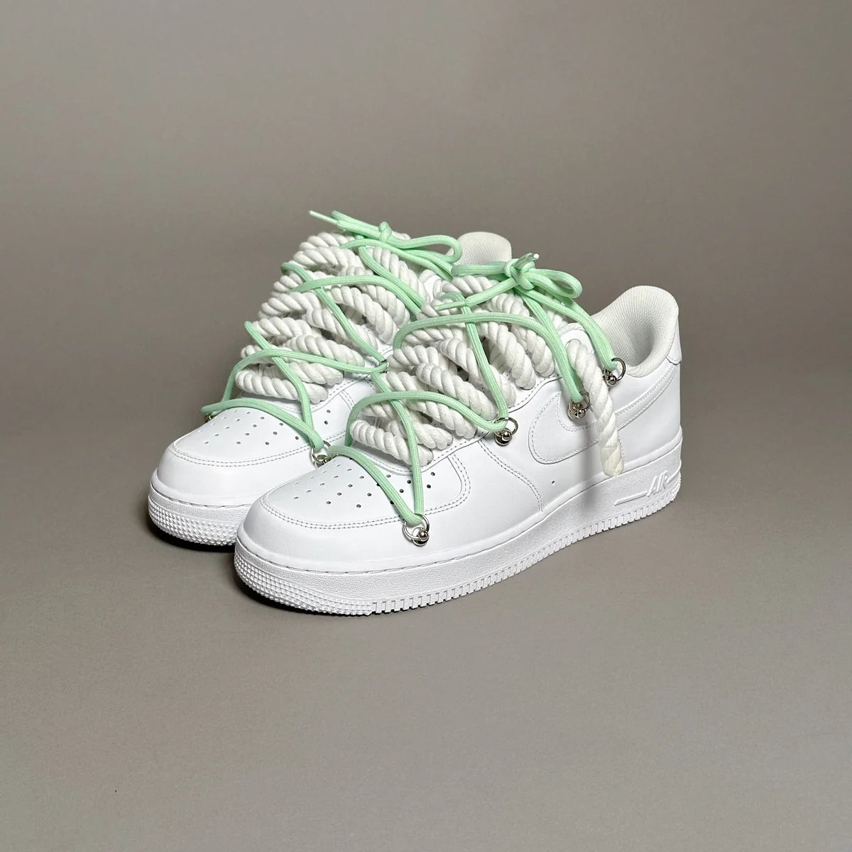 Nike Air Force 1 White Elastic Ropes Laces