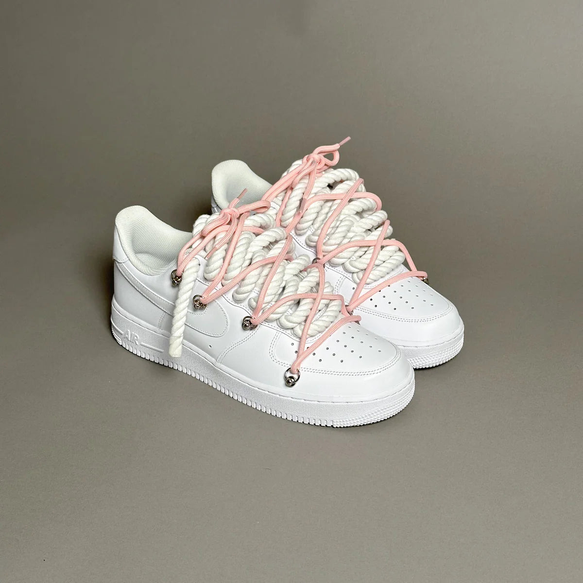 Nike Air Force 1 White Elastic Ropes Laces