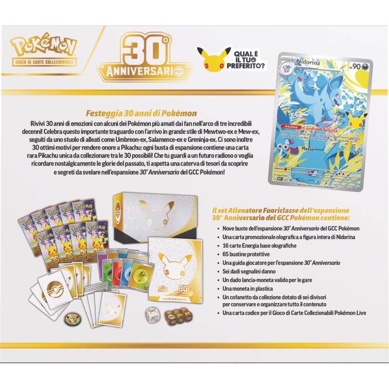 Pokémon GCC Set Allenatore Fuoriclasse 30° Anniversario