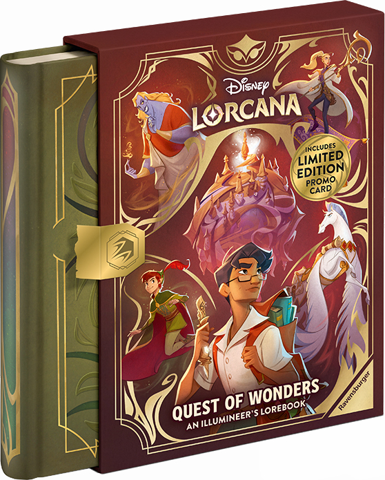 Disney Lorcana Quest of Wonders: An Illumineer’s Lorebook & Promo Card