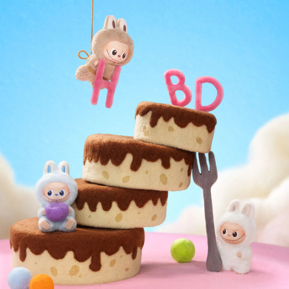 Popmart The Monsters - Labubu PIN FOR LOVE SERIES - Vinyl Plush Pendant Blind Box