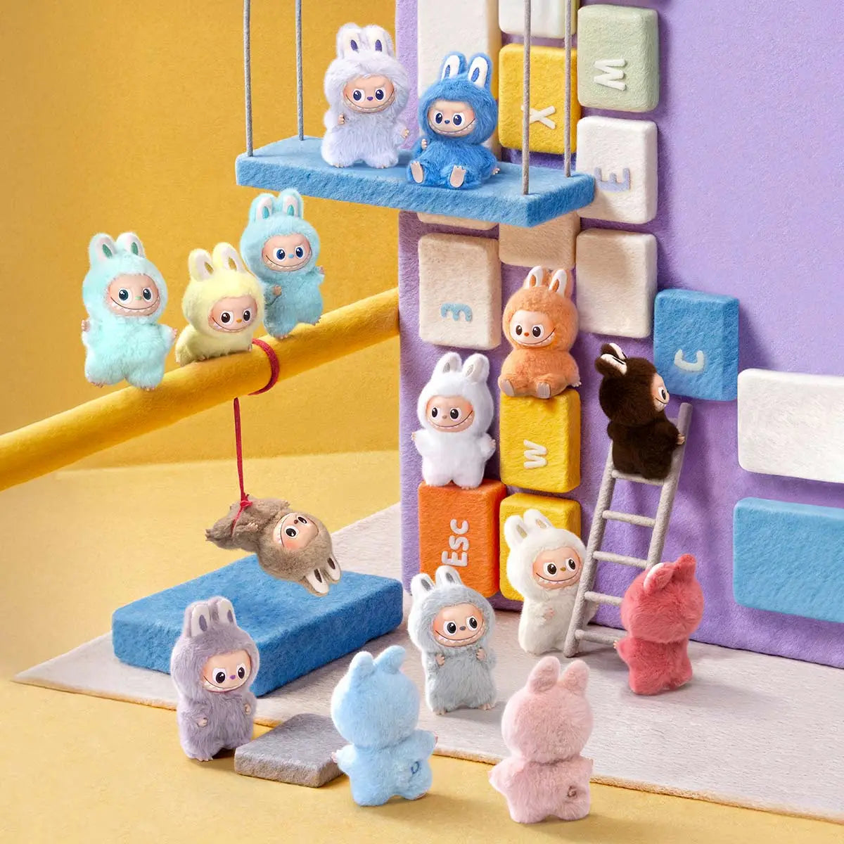 Popmart The Monsters - Labubu PIN FOR LOVE SERIES - Vinyl Plush Pendant Blind Box