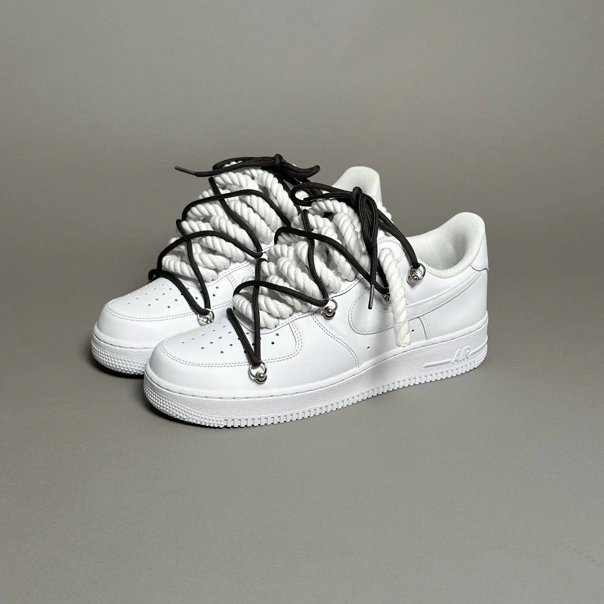 Nike Air Force 1 White Elastic Ropes Laces