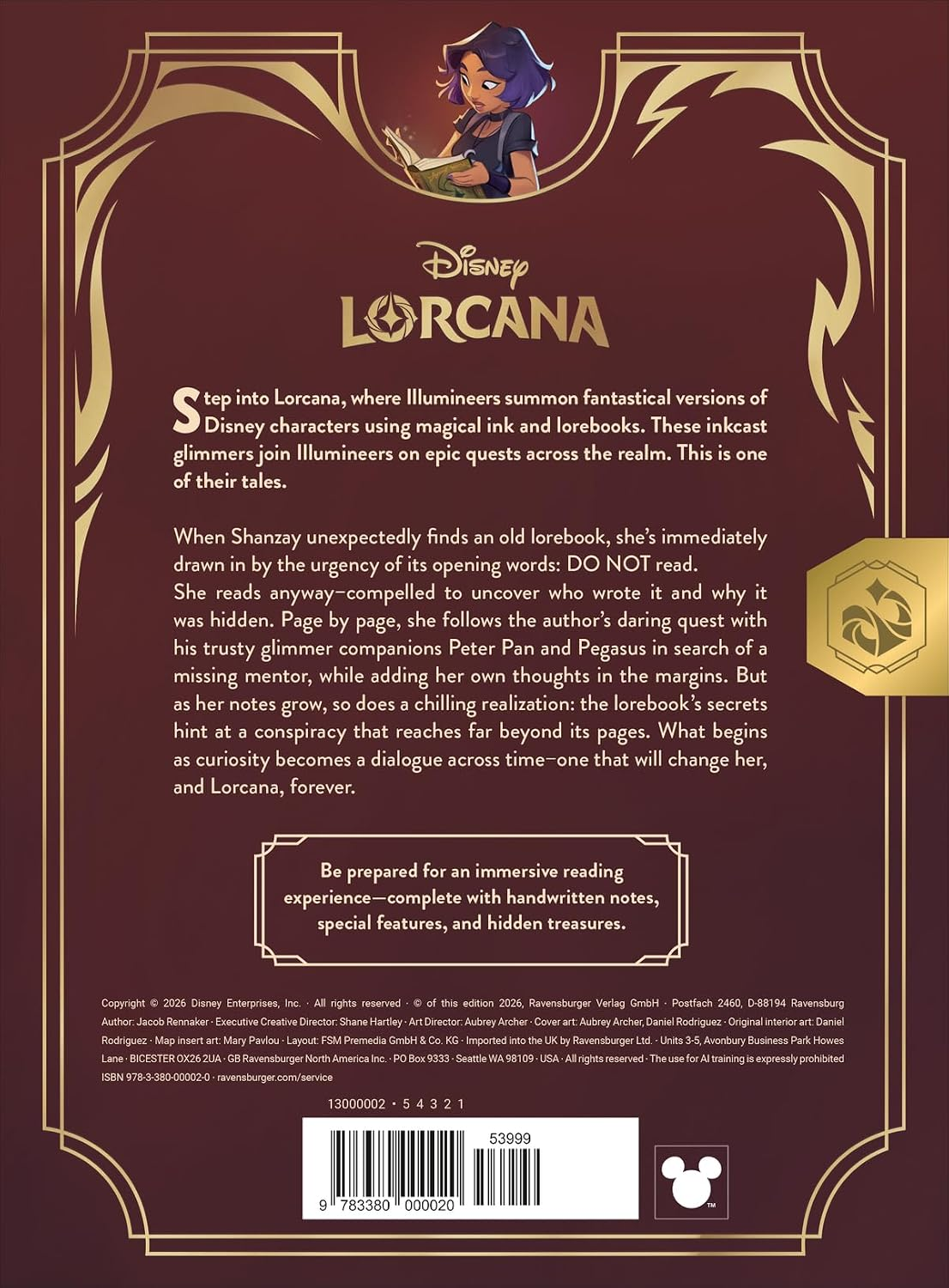 Disney Lorcana Quest of Wonders: An Illumineer’s Lorebook & Promo Card