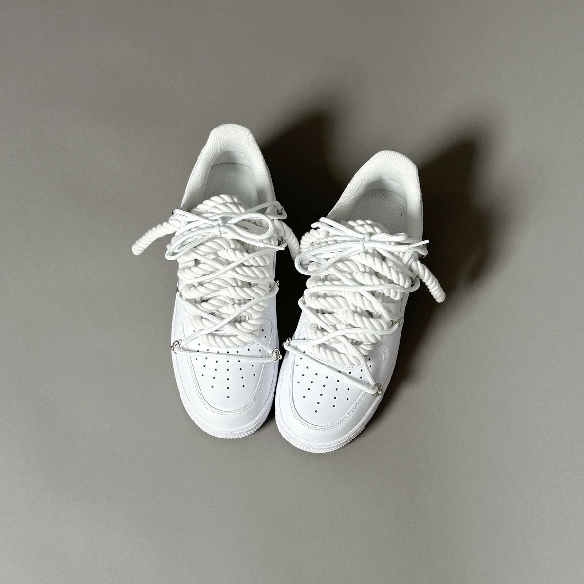 Nike Air Force 1 White Elastic Ropes Laces