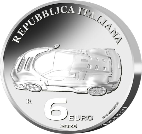 6 Euro Ferrari Trittico Monete Argento