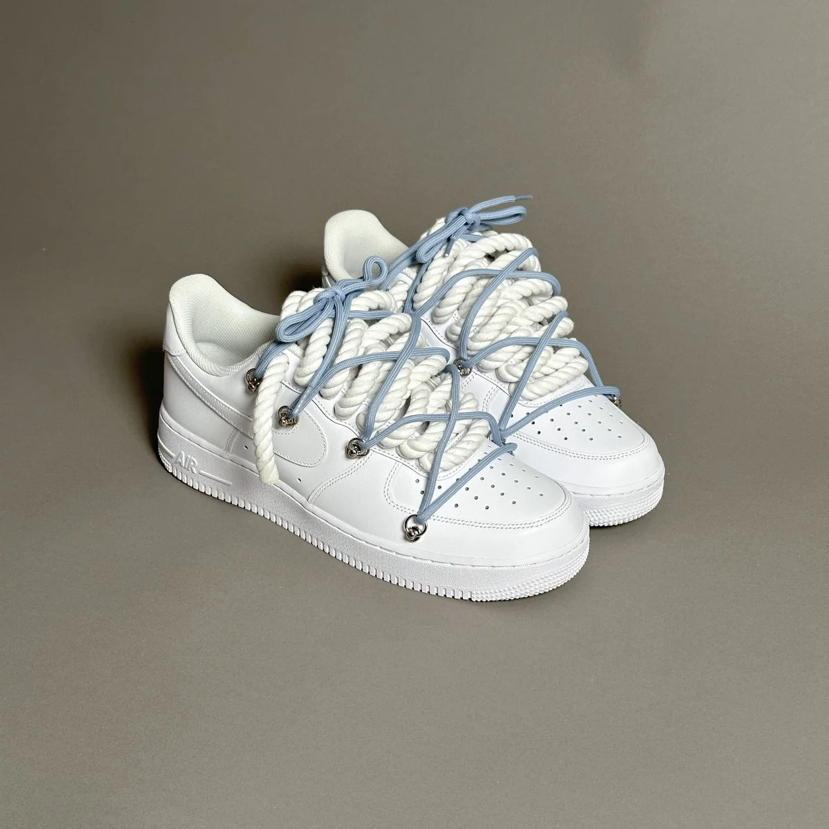 Nike Air Force 1 White Elastic Ropes Laces