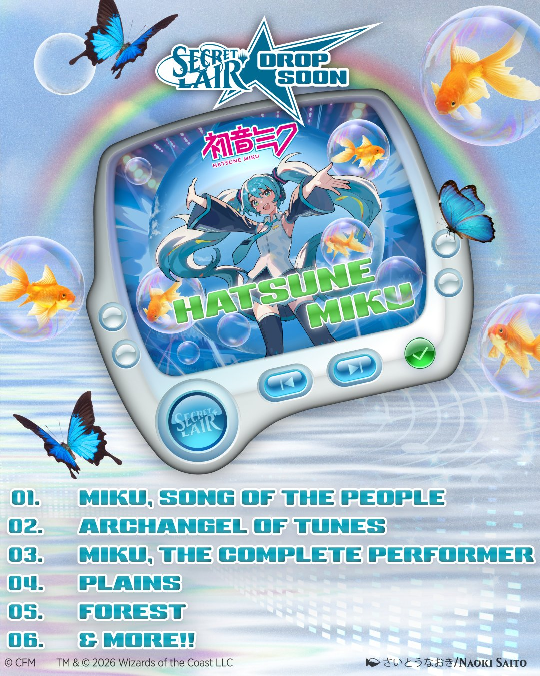 Magic Secret Lair Commander Deck x Hatsune Miku