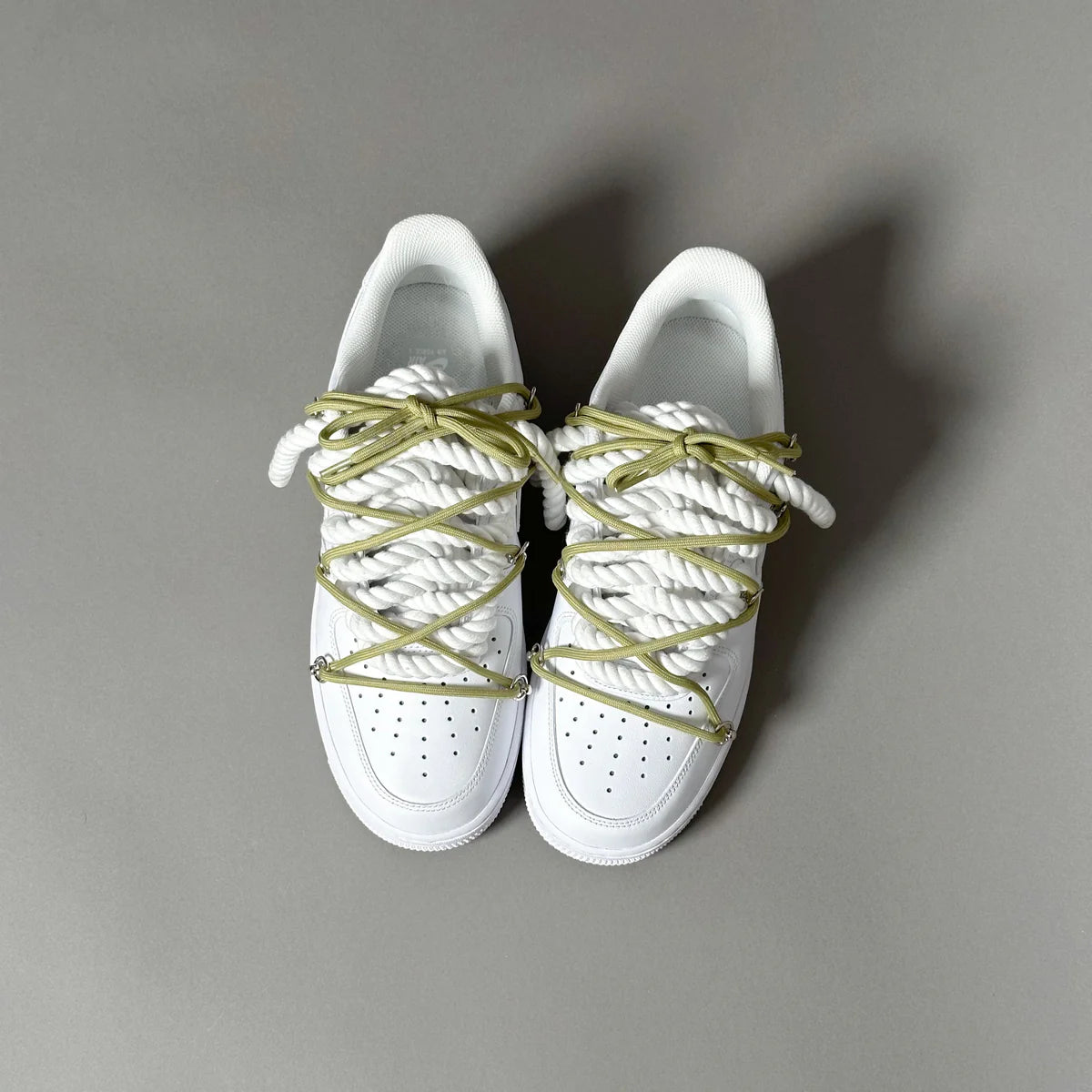 Nike Air Force 1 White Elastic Ropes Laces