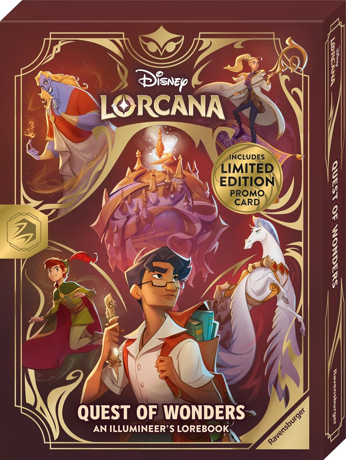 Disney Lorcana Quest of Wonders: An Illumineer’s Lorebook & Promo Card